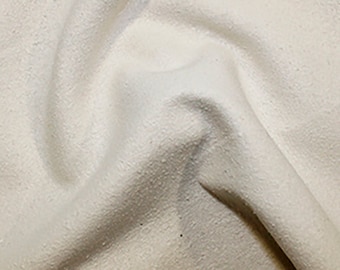 Tessuto di seta grezza 100% naturale - Tessuto largo 45" per ricamo, arredamento, abbigliamento - MEZZO METRO