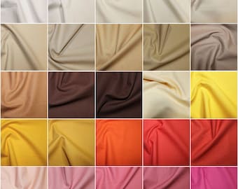 1 to 25 Colours - 100% True Craft Cotton Fabric Rose & Hubble Sewing Craft Dressmaking Total 75 Colours PER METRE
