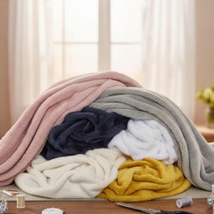 Supermiękka, ciepła, jedwabista, luksusowa tkanina polarowa - pół metra - na kołdry, legowiska dla zwierząt, koce, ubrania, zmywalna, szybkoschnąca tkanina