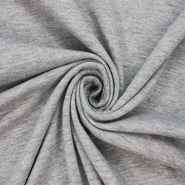 Plain Cotton Marl Silver Grey Jersey Dress Dresses Stretch Fabric Soft Luxurious 150cm (60") - Half A METRE - Polyester Clothing Sew Clothes
