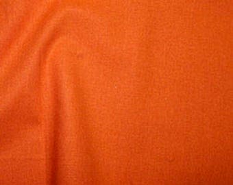 Rose & Hubble 100% True Craft Cotton - Solid Orange - by Metre