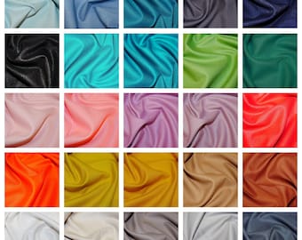 Plain 100% Cotton Canvas Fabric 55"/140cm Wide Solid Colours Hardwearing 230gsm Bags Upholstery Clothes - By HALF A METRE