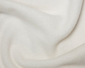 Superzachte polar fleece antipilling dikke wasbare stof voor babyquilts, huisdierdeken - ivoor