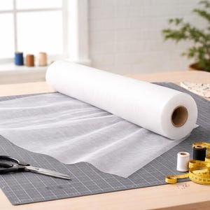 Interfacing Light Weight Fusible Iron-on 75cm - 1 Metre - For Clothes Home Decor Collars Plackets White