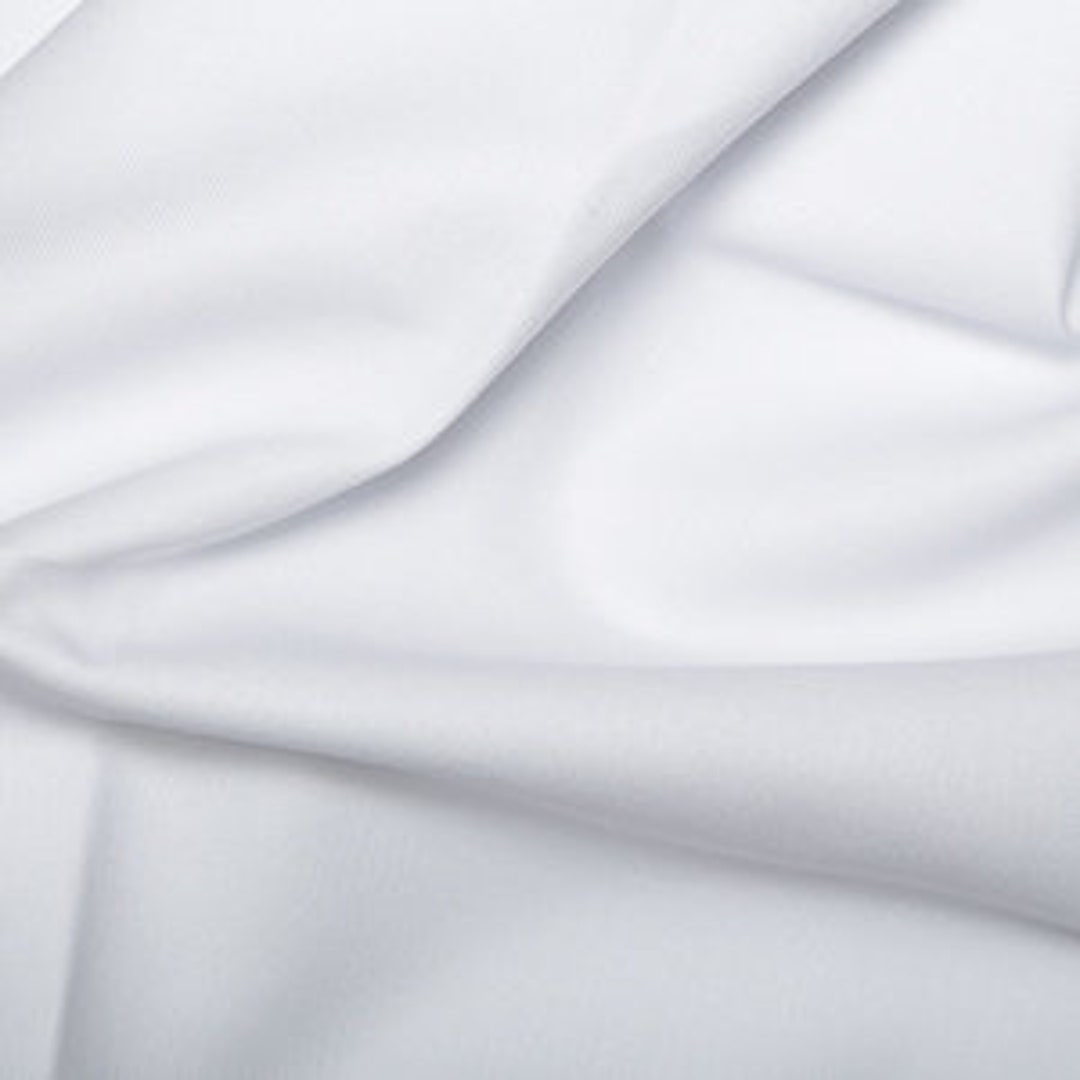 White Cotton DRILL Fabric HALF METRE 60 Fabric Clothes, Bags ...