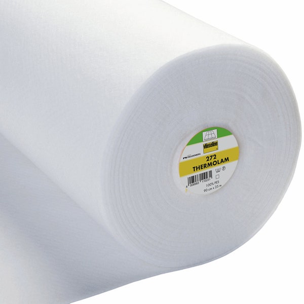 Thermolam Compressed Fleece Sew-In - 90cm x 1 mètre - Blanc Pour Sacs/Articles de Cuisine