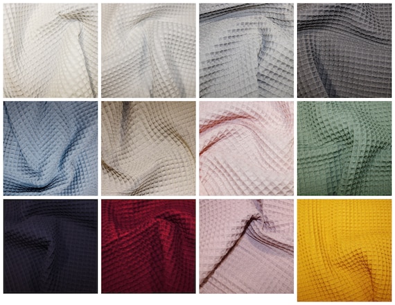 Plain Waffle Fabric, Plain/Solids