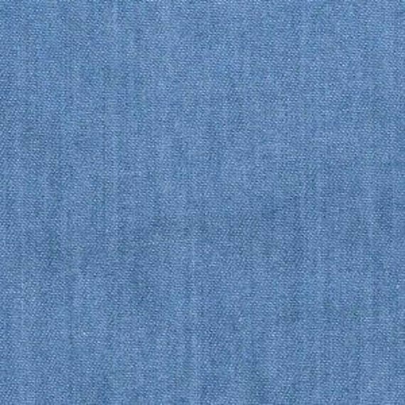 Light Shade 4oz Lightweight Washed Blue Denim Fabric by Large Fat Quarter