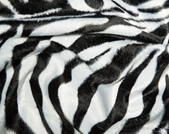 Tessuto Peluche Stampa Animalier, Finta Pelliccia Sintetica 60″ (M220), Venduto Al Metro