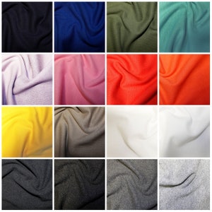 Jersey Rib Ribbing Fabric 95% Cotton 35-37cm Tubular Rib Per QUARTER METRE 25cm Cuffs Collars Clothes Jackets Hoodies Clothing Sweatshirt