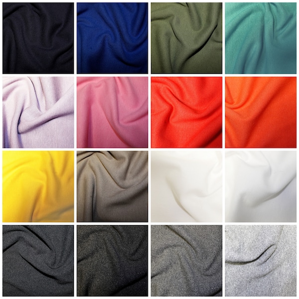 Jersey Rib Ribbing Fabric 95% Cotton 35-37cm Tubular Rib Per QUARTER METRE 25cm Cuffs Collars Clothes Jackets Hoodies Clothing Sweatshirt