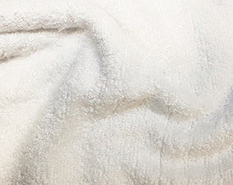 90% Organic Bamboo Towelling - 60" Sewing UK Half a Metre - Towel Nappies, Diapers, Playmats, Dressing Gowns Absorbent Silky Fabric