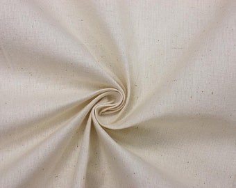 Natural Plain Midweight Calico Fabric 100% Cotton 63"/160cm - Testing Fabric - Drafts - Toiling - Dying Crafts Sewing Clothes - Per Metre