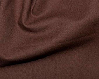 Rose & Hubble 100% True Craft Cotton - Solid Brunette Brown - by Metre