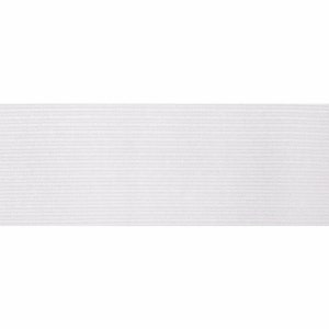 19mm x 2 metres - Braided Elastic - White - Sewing, Craft, Clothes, Garments, Straps