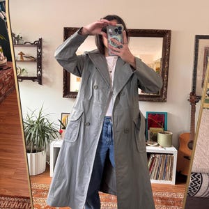 Montgomery Ward Leather Trench Coat - Etsy