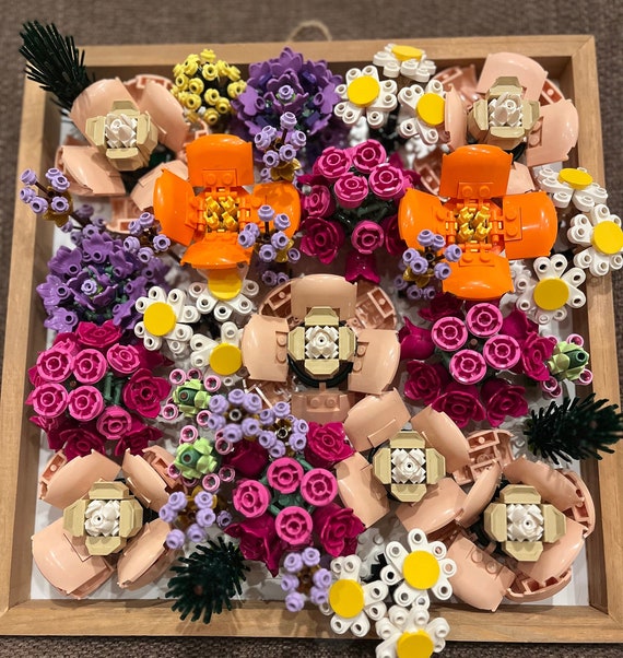 Beautiful Flower Board Made From Lego - Etsy Beautiful Flower Board Made From Lego - Etsy