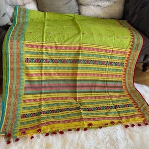 Casual Wear Cotton Saree Indian Traditional Sari Lightweight Daily Wear Ethnic Outfit for Women Summer Saree Partywear Festival Sari