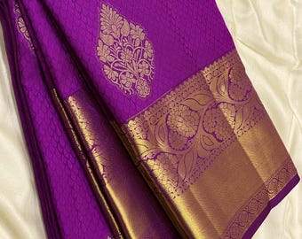 Handloom Pure Kanchipuram silk saree/ indian sari