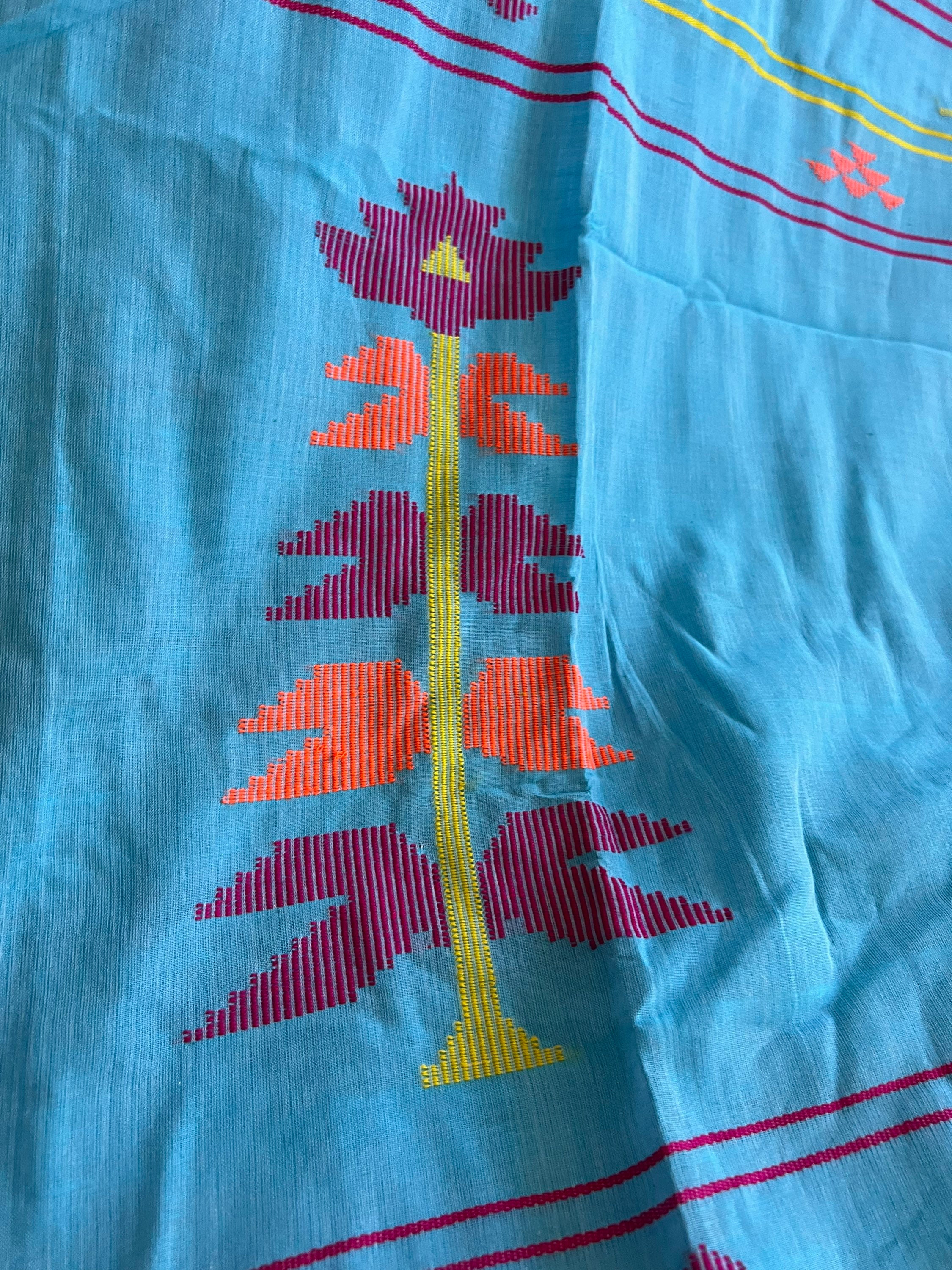 Beautiful Pure Khadi Cotton Saree Wedding Sari/handloom Saree/ Ships