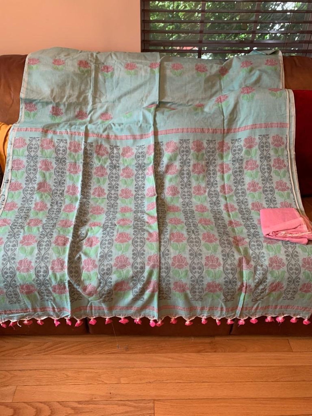 Beautiful Pure Khadi Cotton Saree/handloom Saree/ Ships From Usa