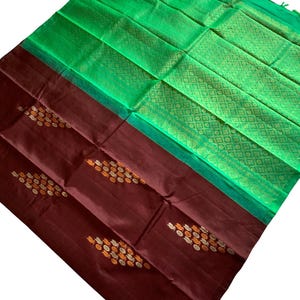 Kanchipuram Silk Wedding Saree: Handwoven Indian Sari with Zari Pallu