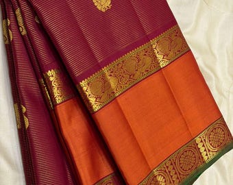 Temple Border Zari Weave kanchipuram silk saree