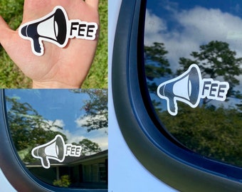 Phish Fee Static Window Cling 3”x2”