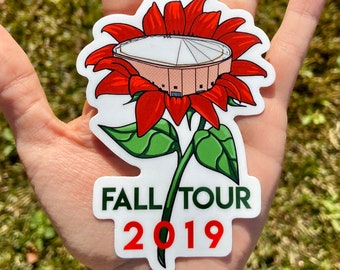 Phish North Charleston Fall Tour 2019 Vinyl Flower Sticker