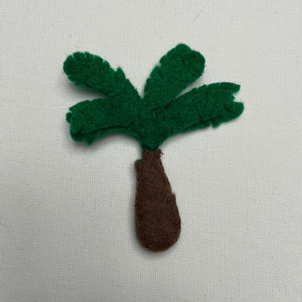 Palmetto Ornament • Sabal Minor Palm • Dwarf Palmetto • felt • handmade • tree • gift