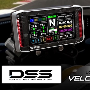 5" Sim Racing Dashboard: Velocity Touchscreen DDU for Fanatec, MOZA, Simucube image 1