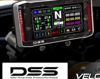 5" Sim Racing Dashboard: Velocity Touchscreen DDU for Fanatec, MOZA, Simucube