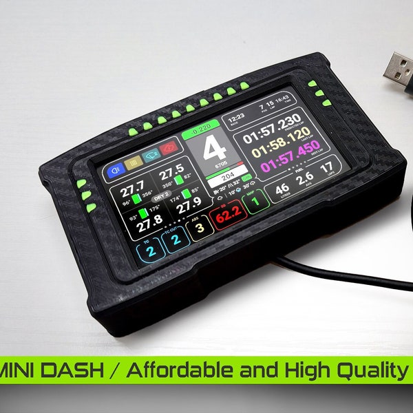 4in SPEED DDU Mini Sim Racing Dashboard Display with Mount OPTIONS | Most Affordable Option !