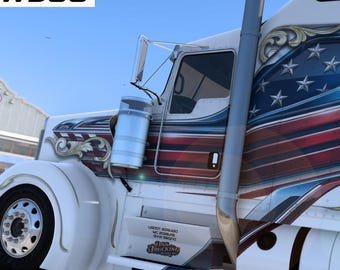 We The People – Kenworth W900 Paint Job | ATS Mod, Jon Ruda and SCS Compatible