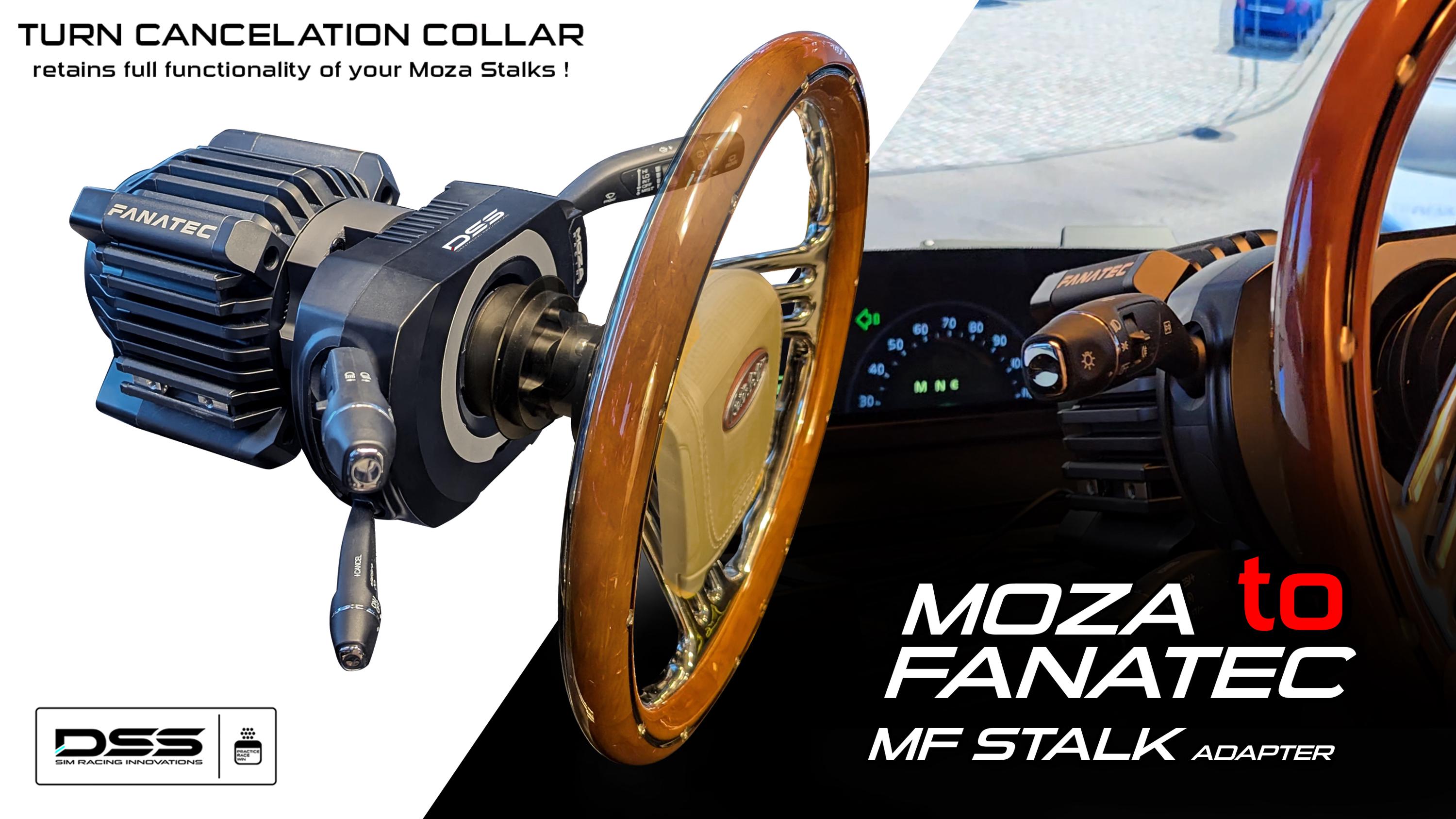Moza 多機能ストーク アダプター! ほとんどの FANATEC ホイール