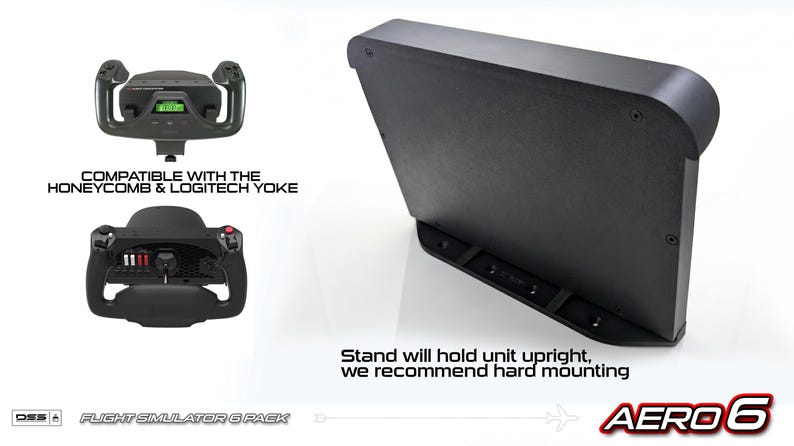 USB-flygsimulator med sexpack AERO6 | HD-pekskärmsmätare för PC, ingen HDMI!!! bild 6