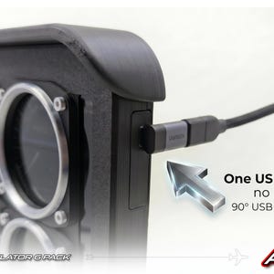 USB-flygsimulator med sexpack AERO6 | HD-pekskärmsmätare för PC, ingen HDMI!!! bild 3