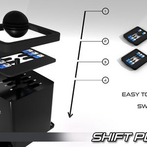 Parallel Shift Plates Shiftplate X Mod | Interchangeable Truck Shift Pattern Plates for Moza ...
