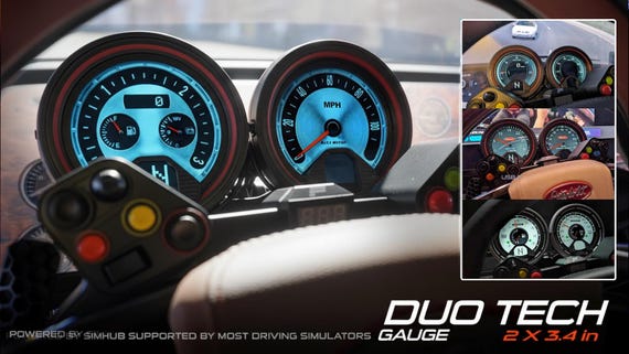 Sim Racing Dashboard DDU: Dual Touchscreen Gauge - Etsy