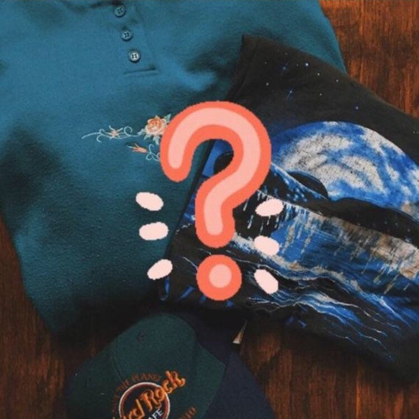 VALUE Mystery Vintage Bundle Vintage Shirt, Vintage Sweatshirt, Vintage Accessory Three Items