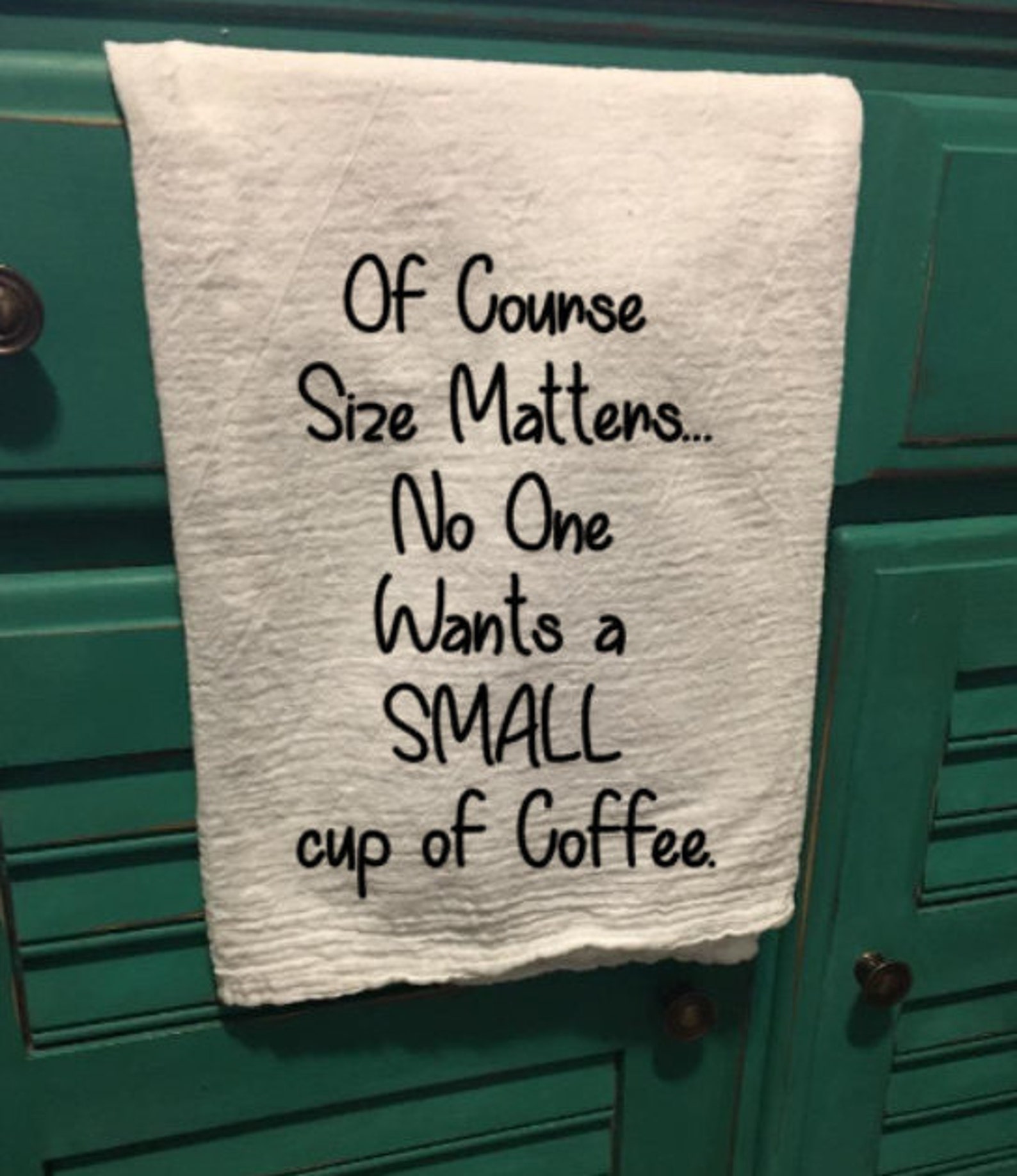 Of Course Size Matters No One Wants A Small Cup Of Coffee Etsy