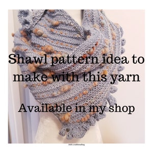 Gray Thick & Thin Yarn/ Hand Spun Art Yarn/ Slubs/ Jumbo Coils/ Available by the Meter 1.1 yd image 4