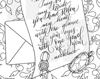 With one jewel, bible coloring page