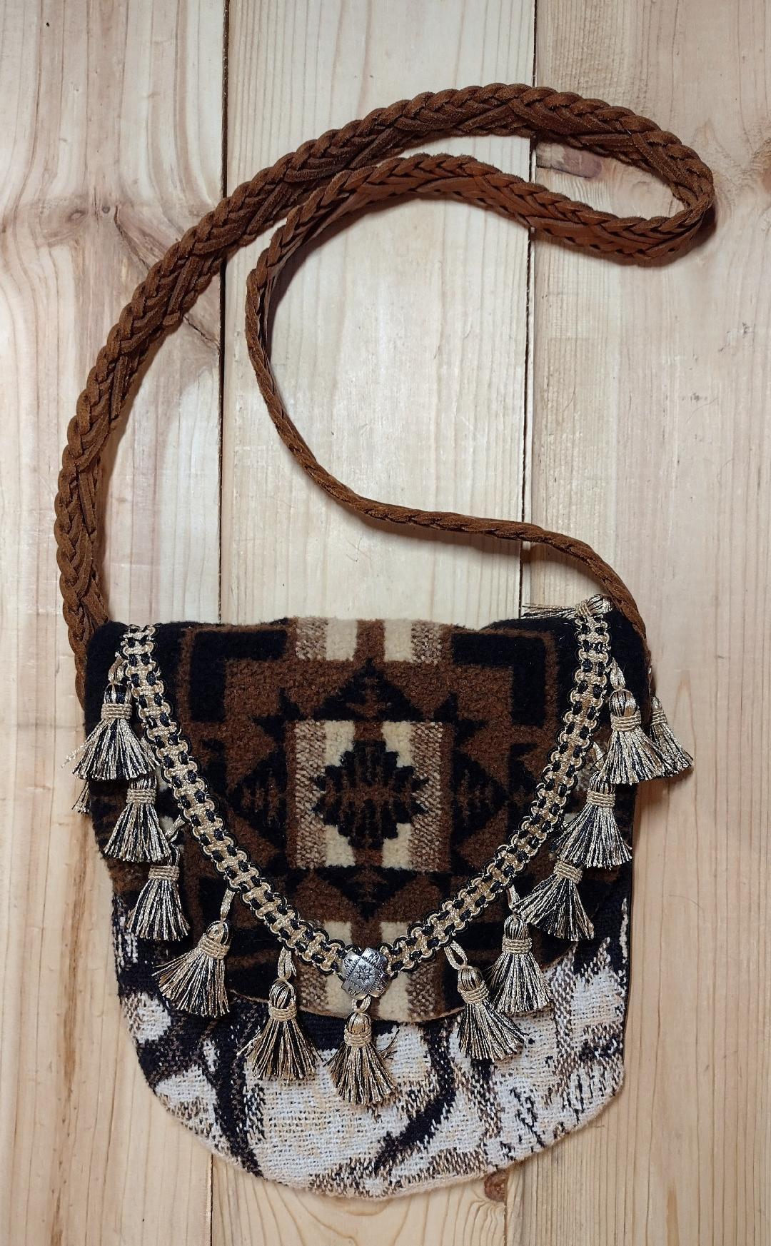 Authentic Louis Vuitton Marly Upcycled with Fringe and leopard tassel  Christmas gift fringed Louis Vuitton