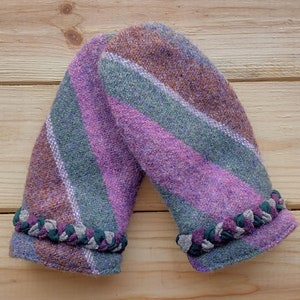 Handmade One of a Kind Warm Mittens Made From Repurposed Wool ***Warm, Comfy and Perfect for Winter Fun!*** or Christmas Gift