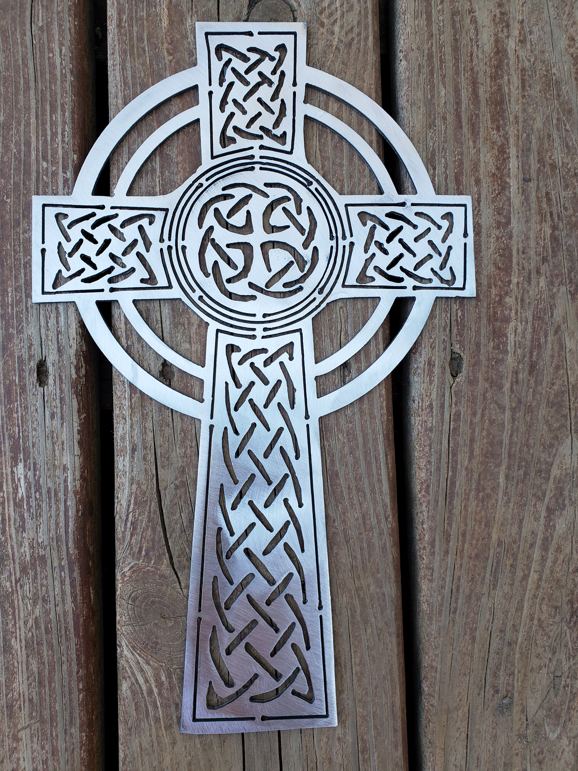 Irish Celtic Cross Metal Wall Hanging - Etsy