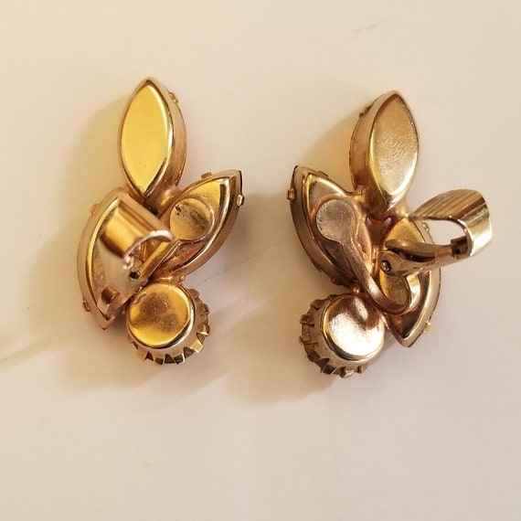 Topaz Amber Glass Earrings - image 4