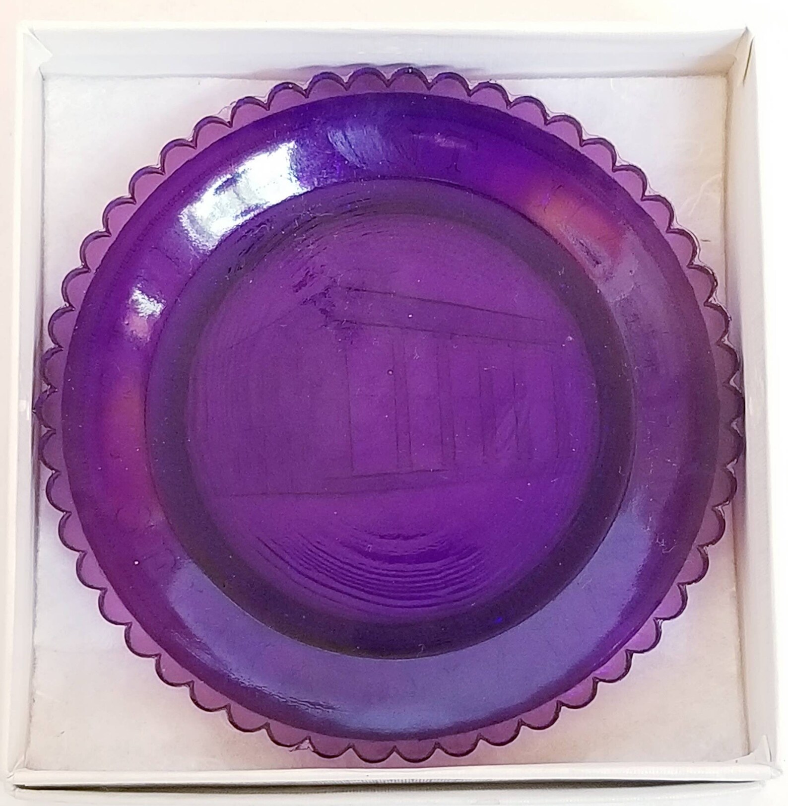 Pairpoint Cup Plate Purple Glass Sturdivant Hall Selma Alabama Etsy