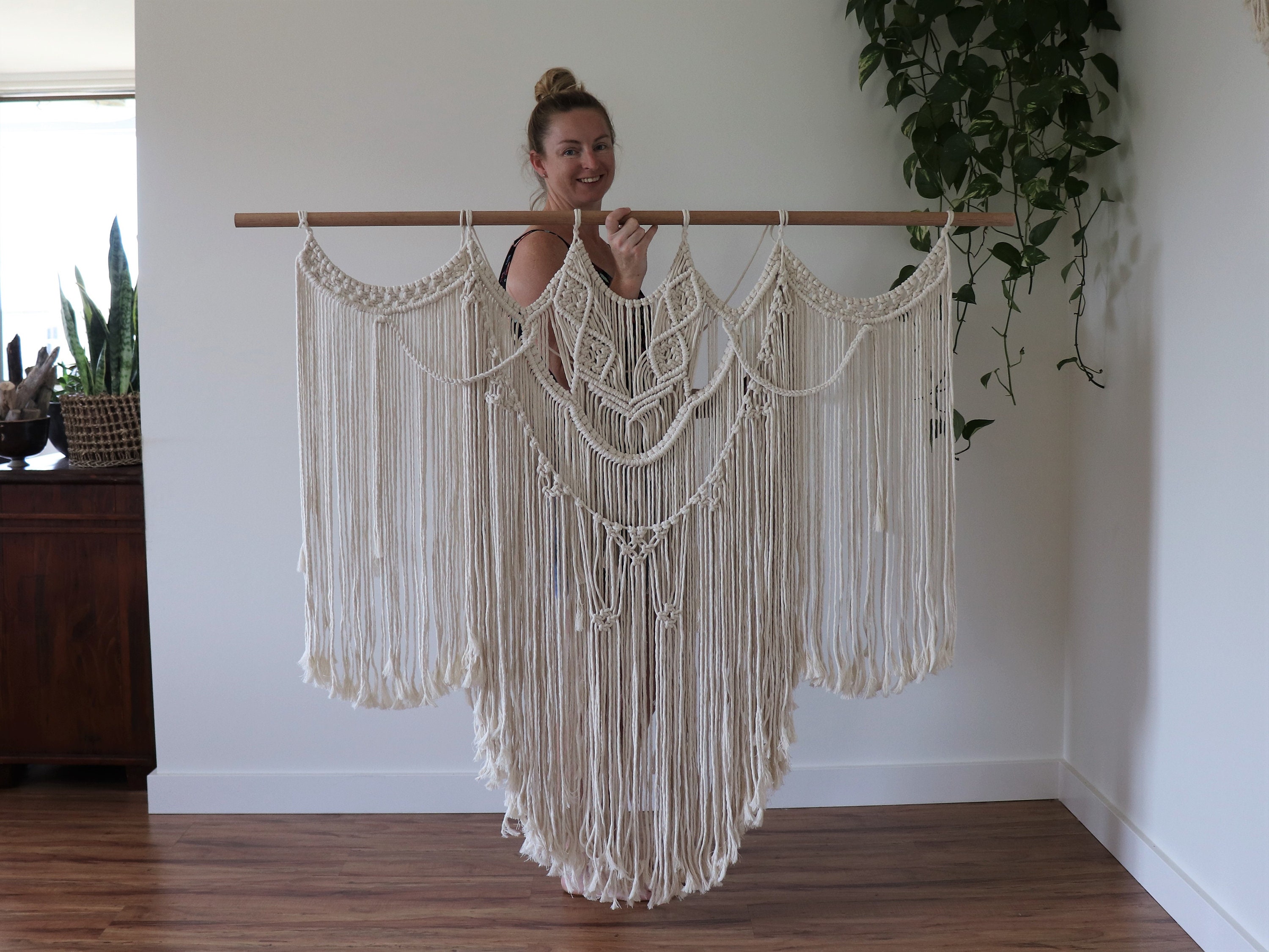 Extra Large Macrame Wall Hanging Boho Wedding Ceremony Etsy