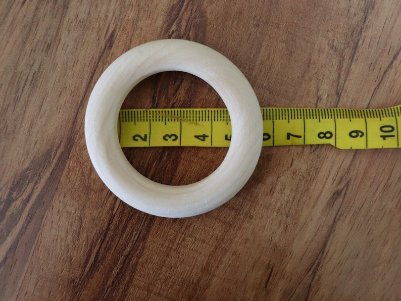 2O Pieces 55mm Wooden Rings Natural Unfinished Round Craft Etsy Australia